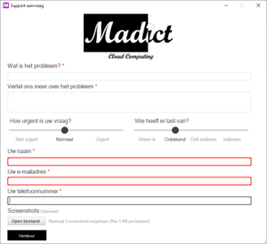Madict support tool